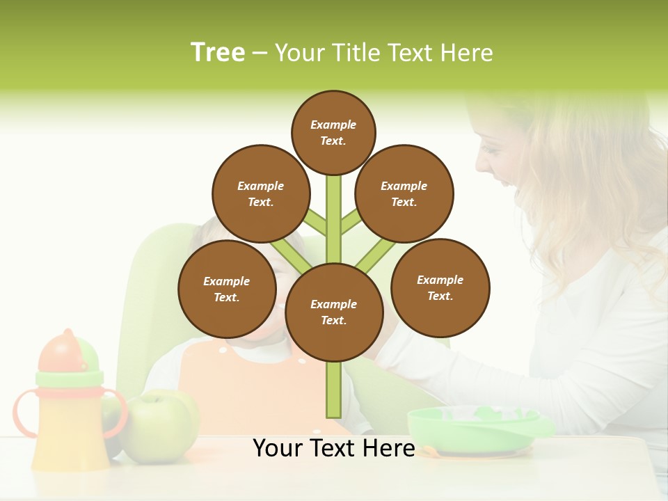 Dinner Woman People PowerPoint Template