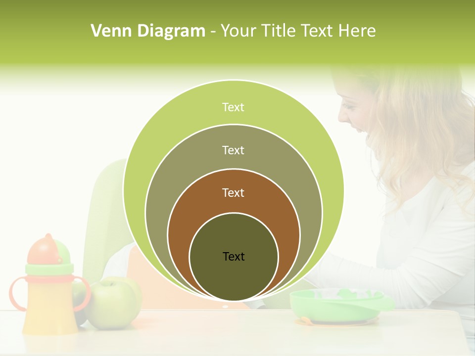 Dinner Woman People PowerPoint Template