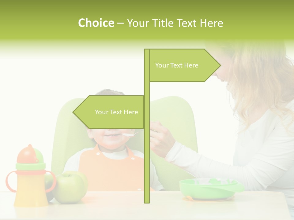 Dinner Woman People PowerPoint Template