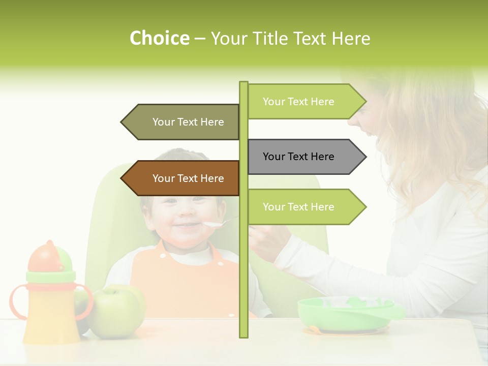 Dinner Woman People PowerPoint Template