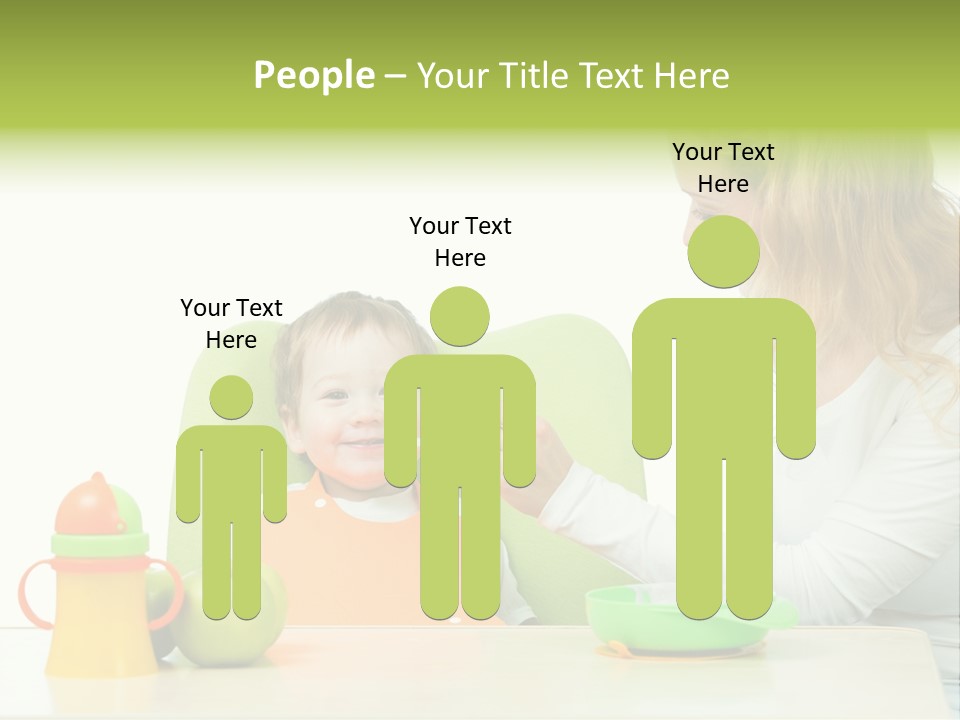 Dinner Woman People PowerPoint Template