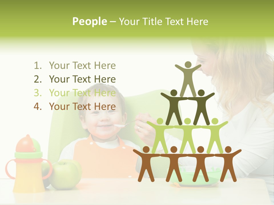 Dinner Woman People PowerPoint Template