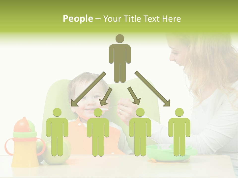 Dinner Woman People PowerPoint Template