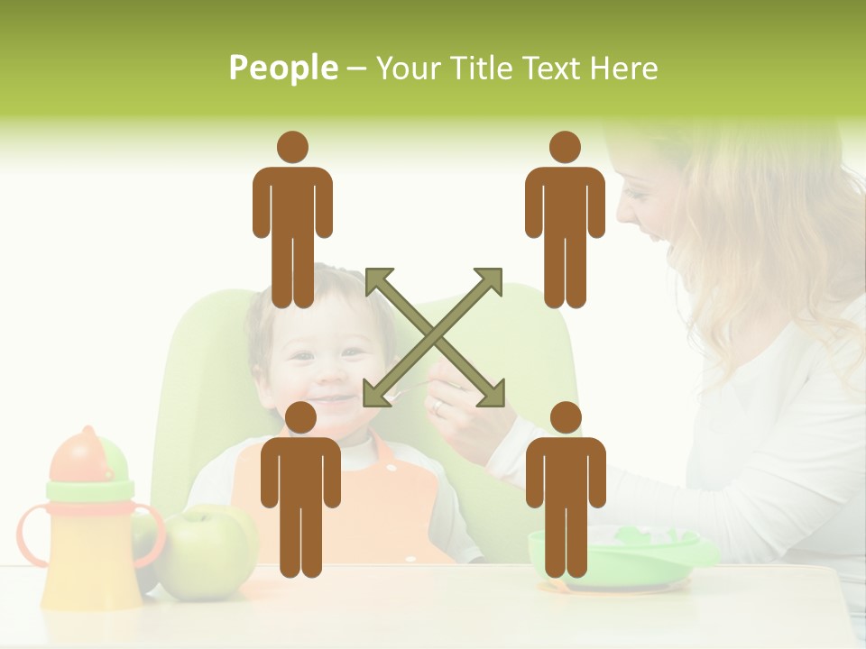 Dinner Woman People PowerPoint Template