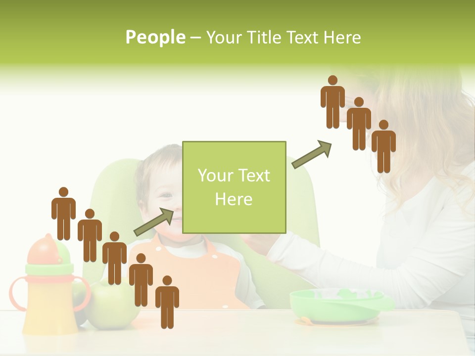 Dinner Woman People PowerPoint Template