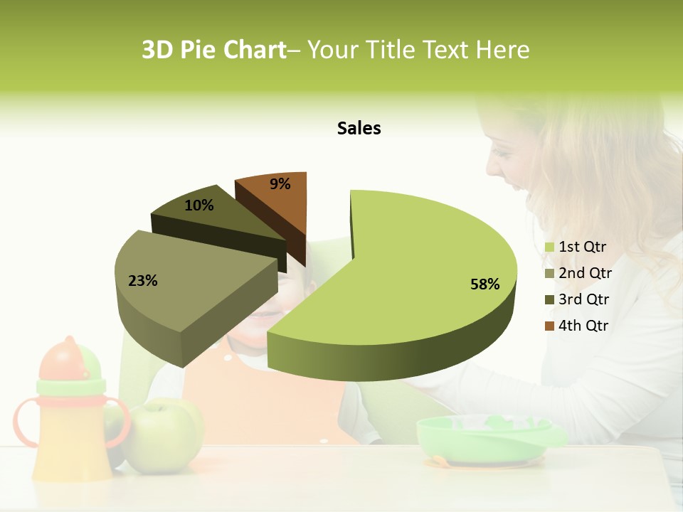 Dinner Woman People PowerPoint Template