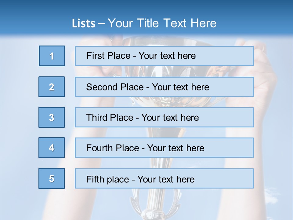 Honour Winner Heaven PowerPoint Template