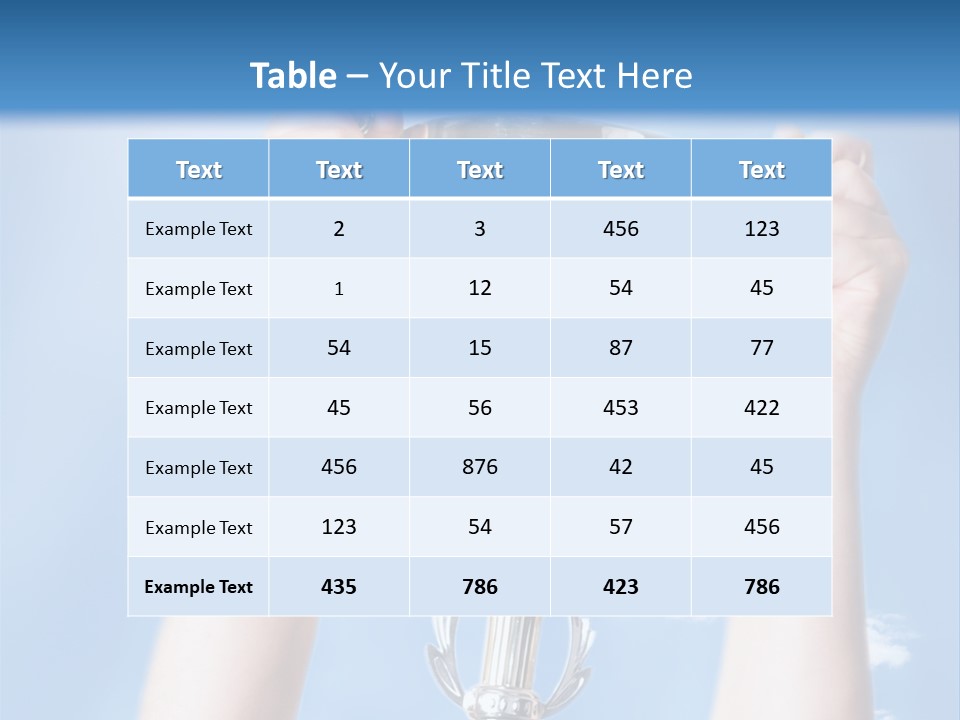 Honour Winner Heaven PowerPoint Template