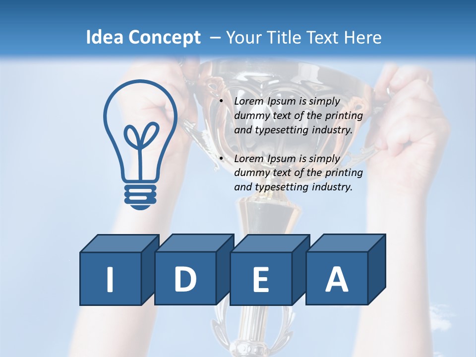 Honour Winner Heaven PowerPoint Template