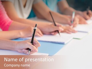 Seminar Writing Lesson PowerPoint Template