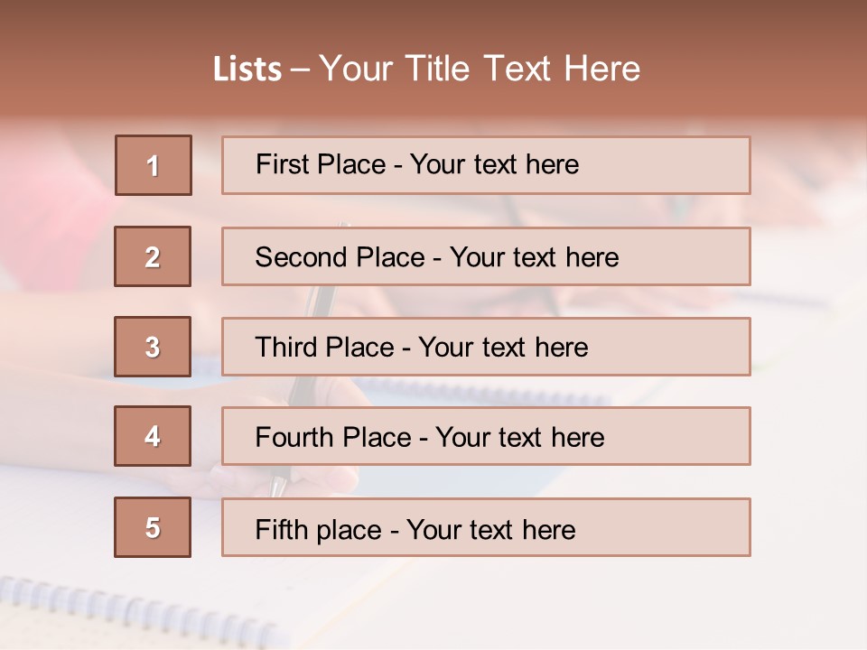 Seminar Writing Lesson PowerPoint Template
