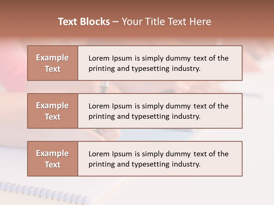 Seminar Writing Lesson PowerPoint Template
