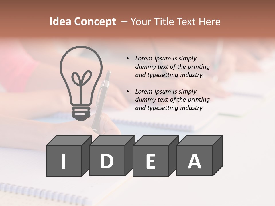 Seminar Writing Lesson PowerPoint Template