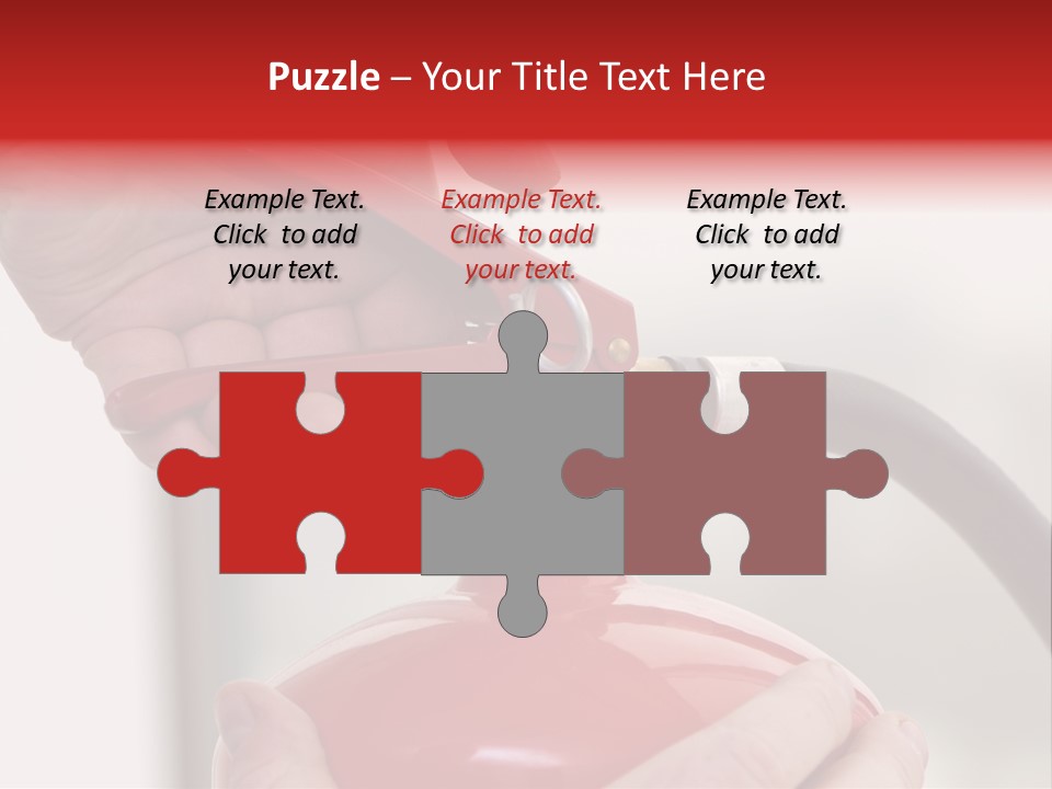 Red Handle Danger PowerPoint Template