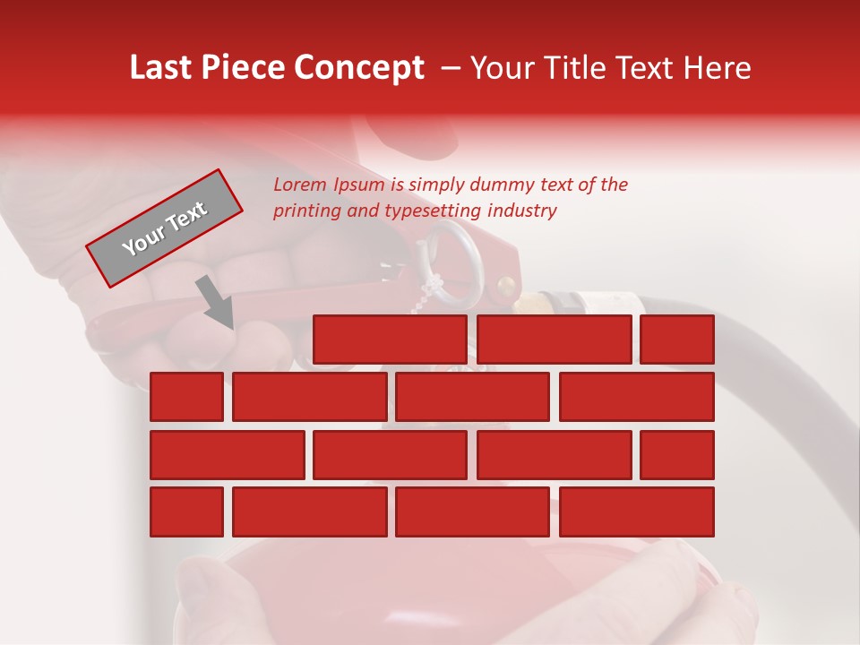 Red Handle Danger PowerPoint Template