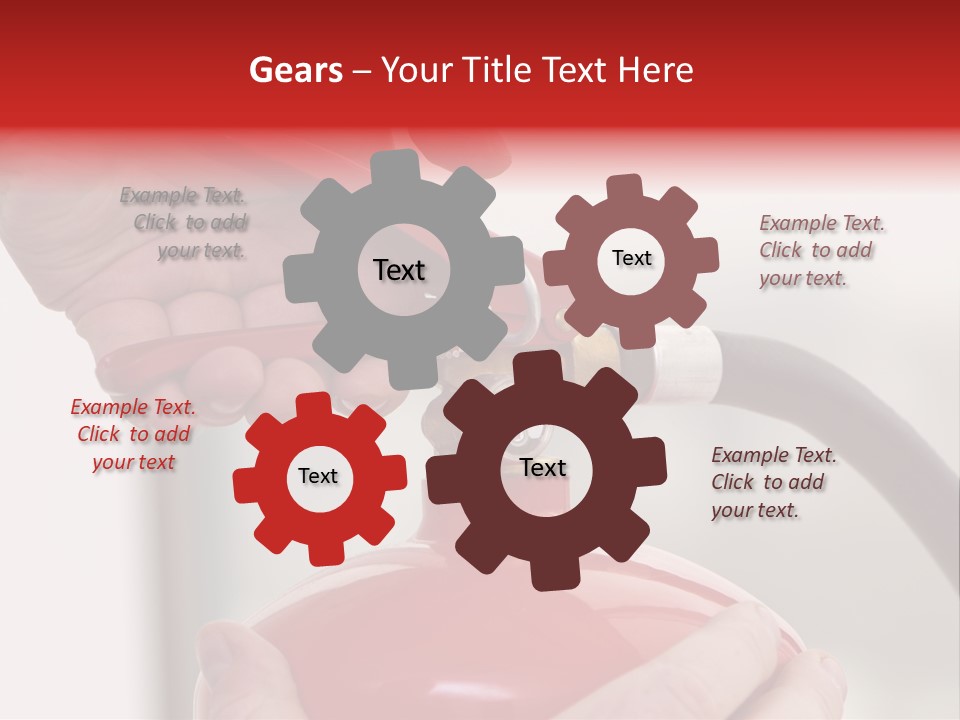 Red Handle Danger PowerPoint Template