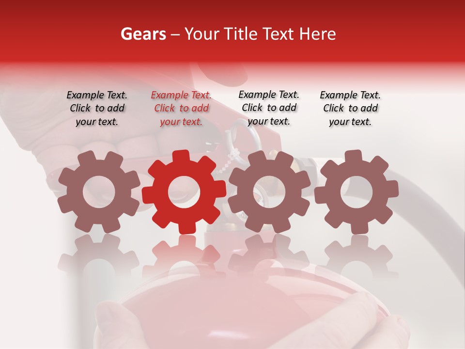 Red Handle Danger PowerPoint Template