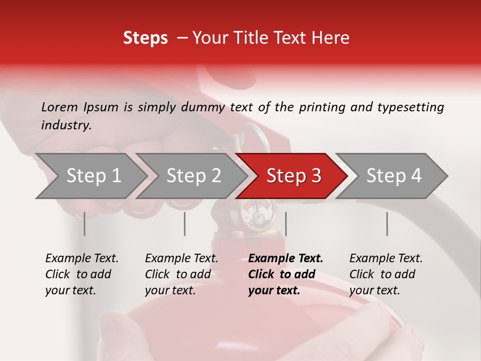 Red Handle Danger PowerPoint Template