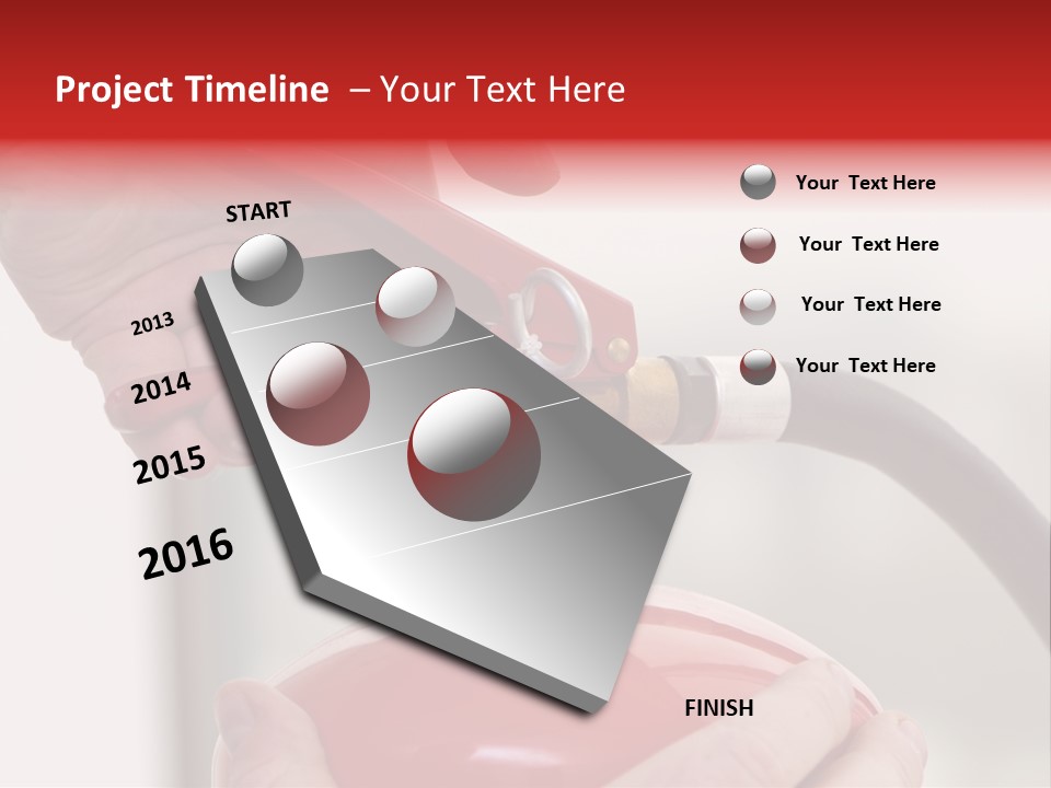 Red Handle Danger PowerPoint Template