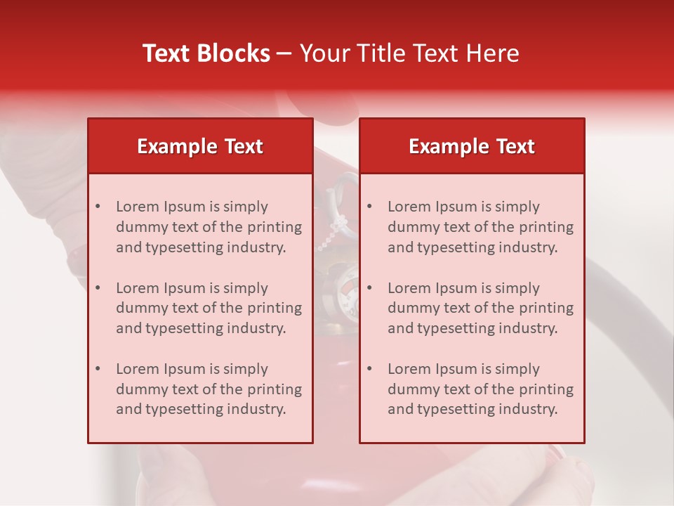 Red Handle Danger PowerPoint Template