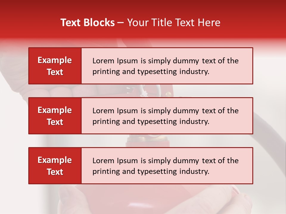 Red Handle Danger PowerPoint Template