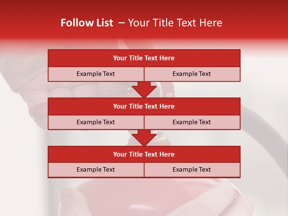 Red Handle Danger PowerPoint Template