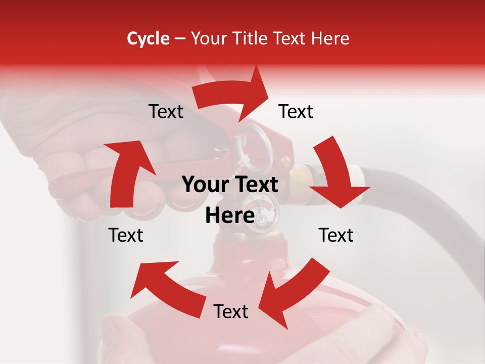 Red Handle Danger PowerPoint Template