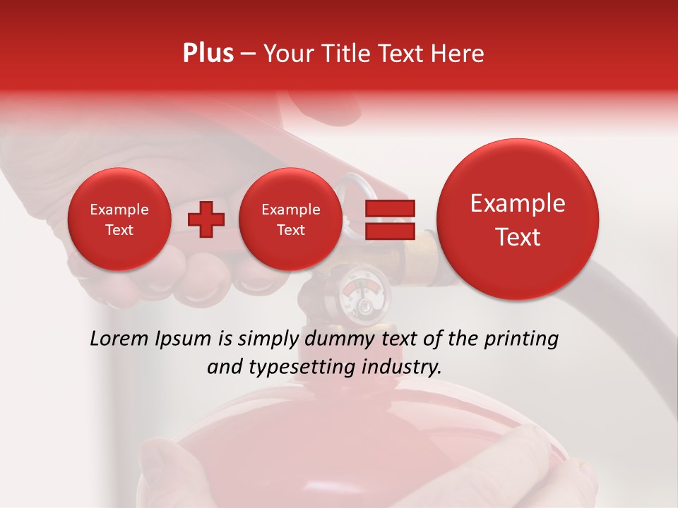 Red Handle Danger PowerPoint Template