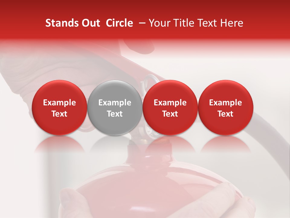 Red Handle Danger PowerPoint Template