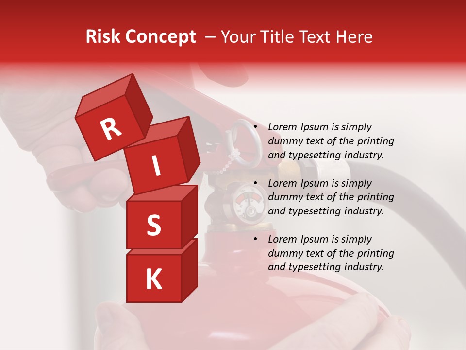Red Handle Danger PowerPoint Template