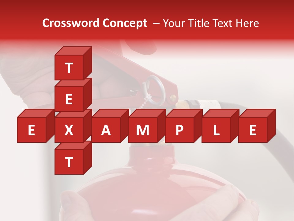Red Handle Danger PowerPoint Template