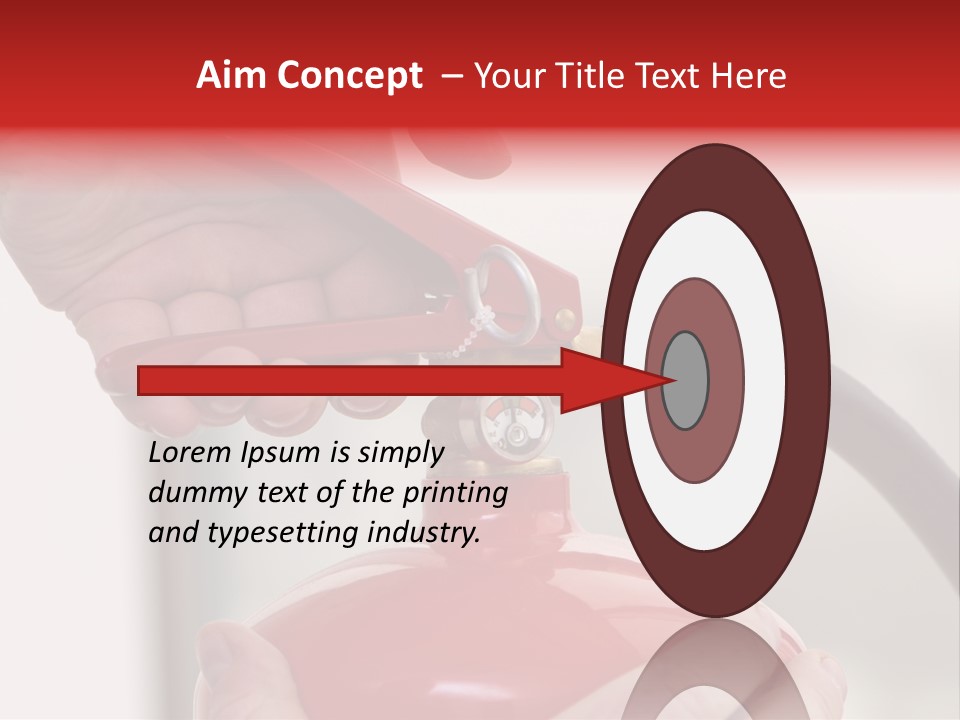 Red Handle Danger PowerPoint Template