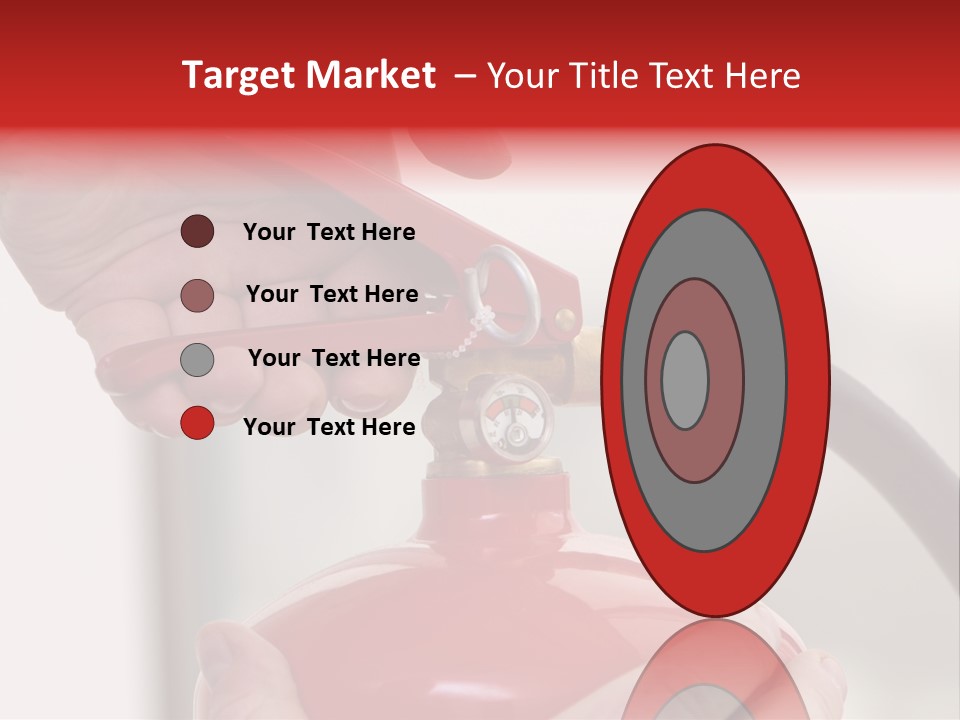 Red Handle Danger PowerPoint Template