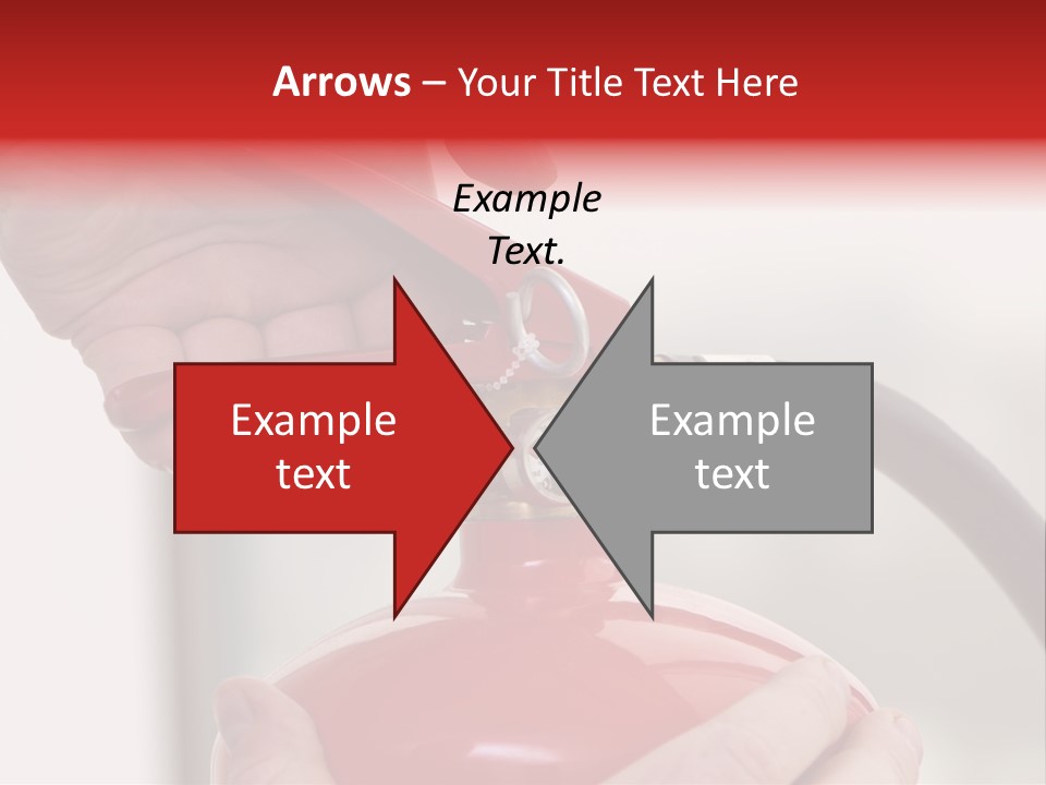 Red Handle Danger PowerPoint Template