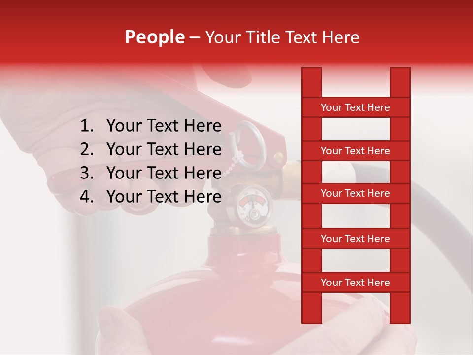 Red Handle Danger PowerPoint Template