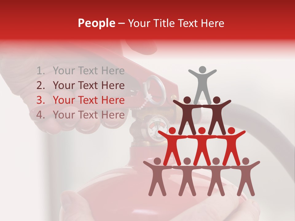 Red Handle Danger PowerPoint Template