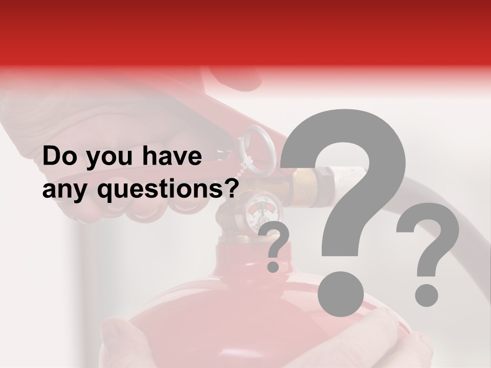 Red Handle Danger PowerPoint Template