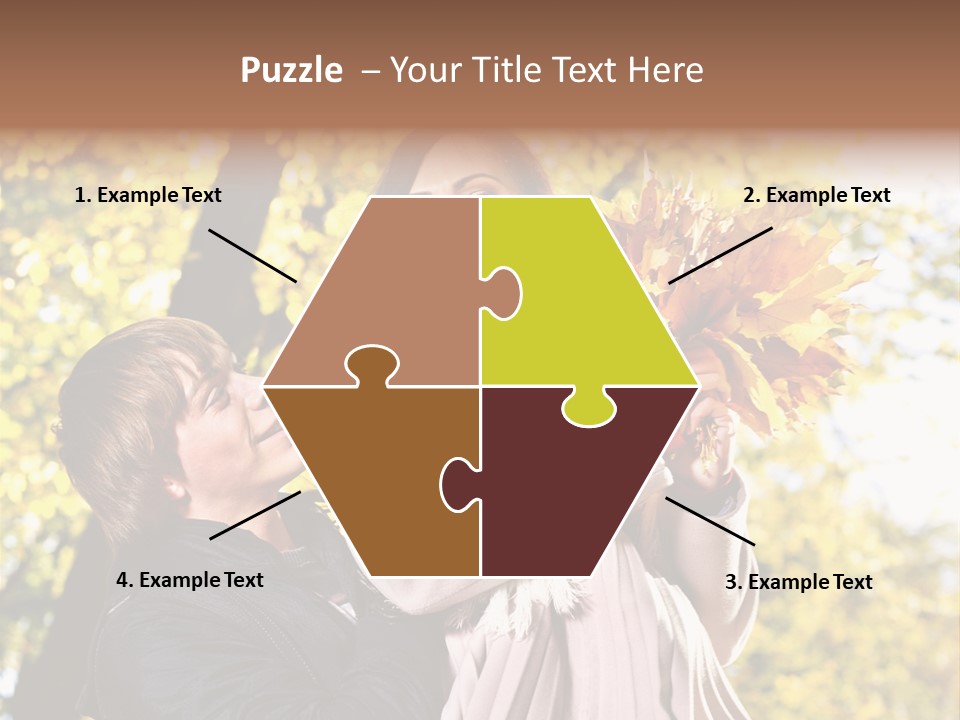 Fall Girlfriend Nature PowerPoint Template