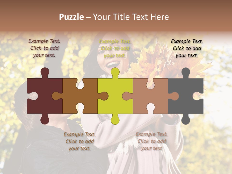 Fall Girlfriend Nature PowerPoint Template