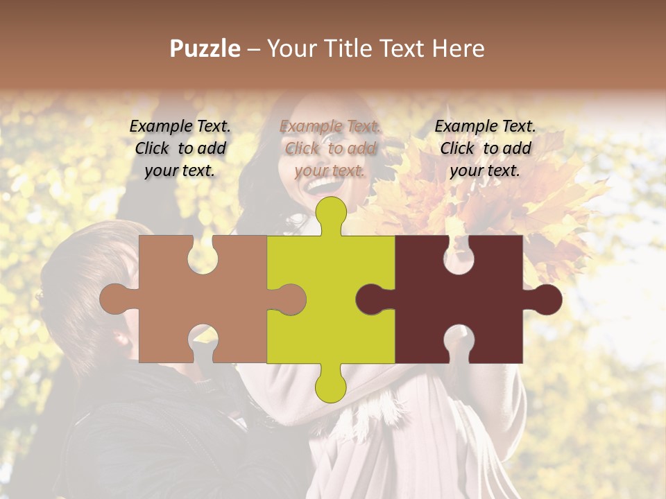 Fall Girlfriend Nature PowerPoint Template