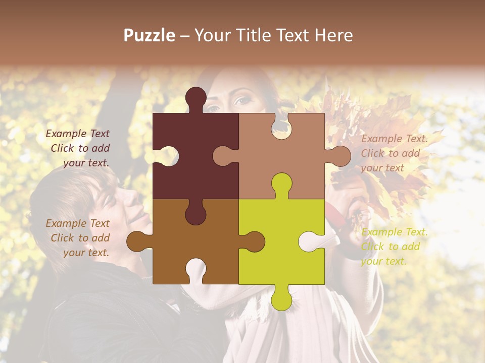 Fall Girlfriend Nature PowerPoint Template