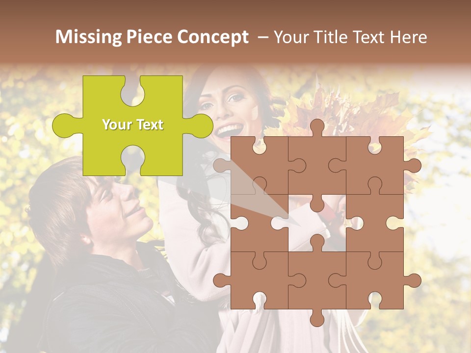 Fall Girlfriend Nature PowerPoint Template