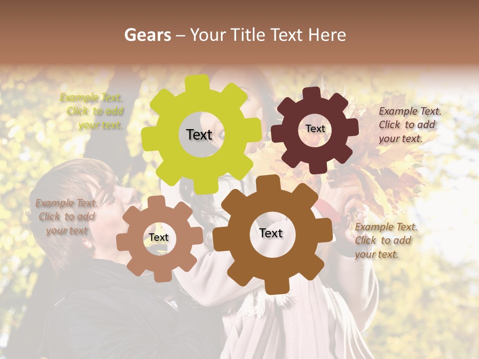 Fall Girlfriend Nature PowerPoint Template