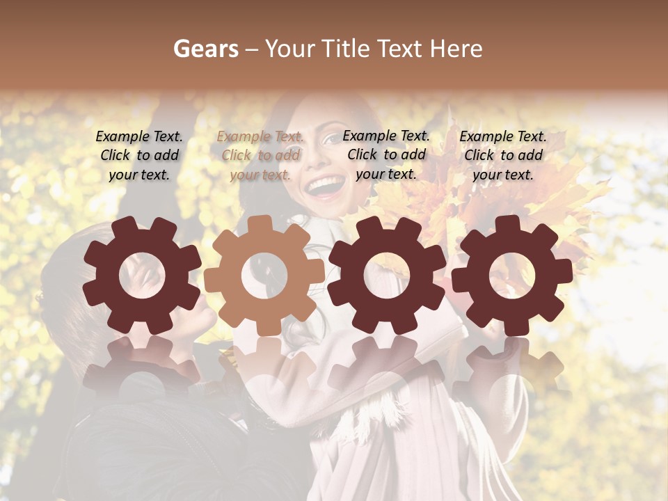 Fall Girlfriend Nature PowerPoint Template