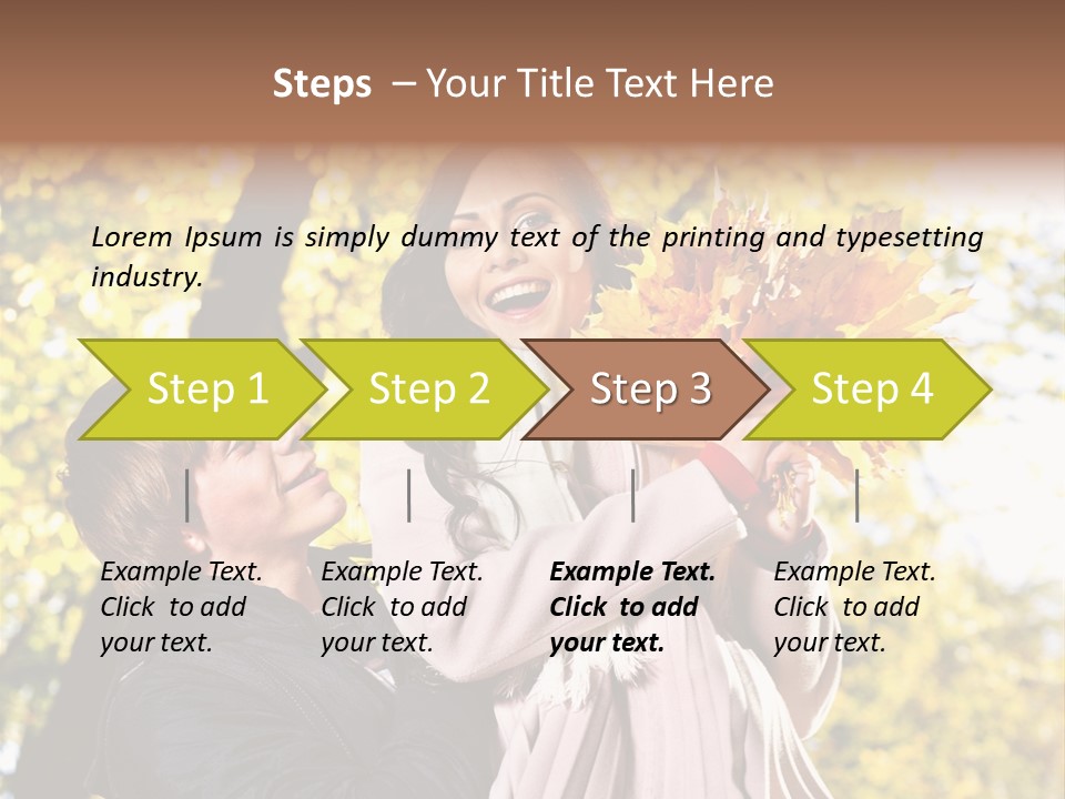 Fall Girlfriend Nature PowerPoint Template
