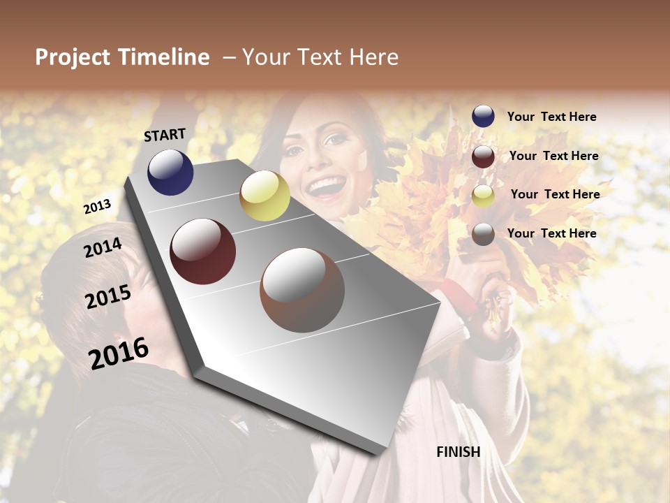 Fall Girlfriend Nature PowerPoint Template
