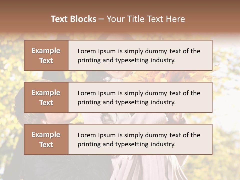 Fall Girlfriend Nature PowerPoint Template