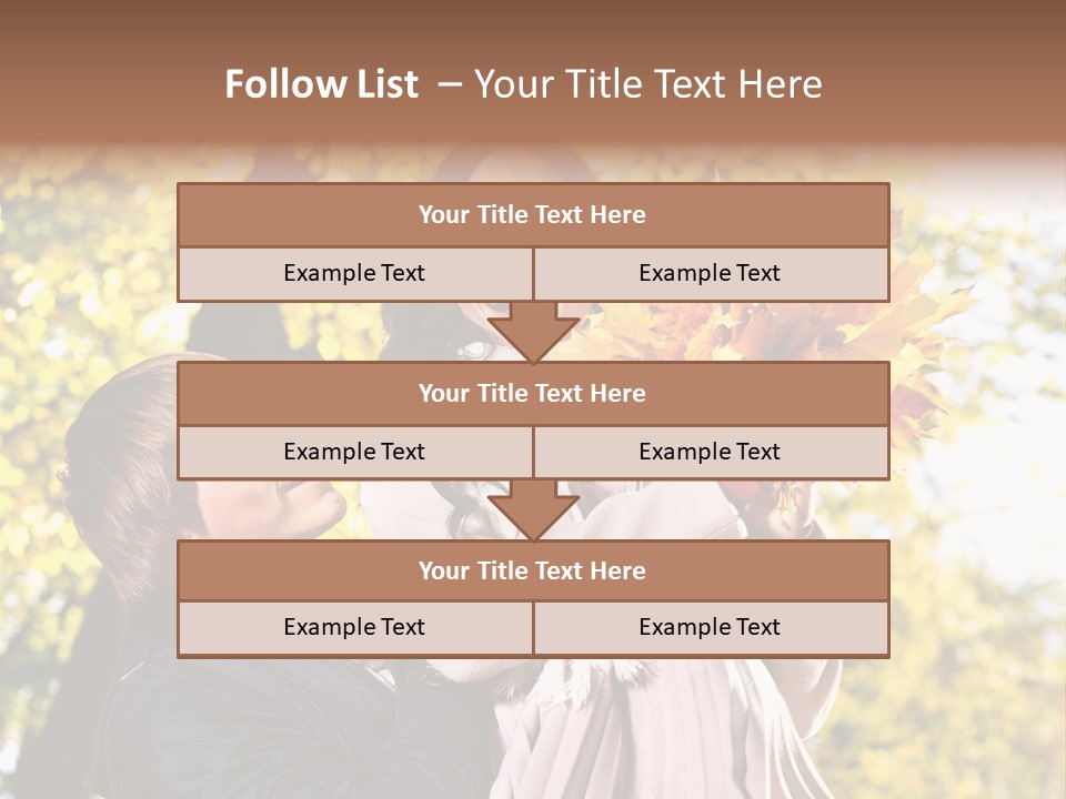 Fall Girlfriend Nature PowerPoint Template