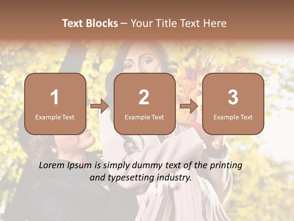 Fall Girlfriend Nature PowerPoint Template