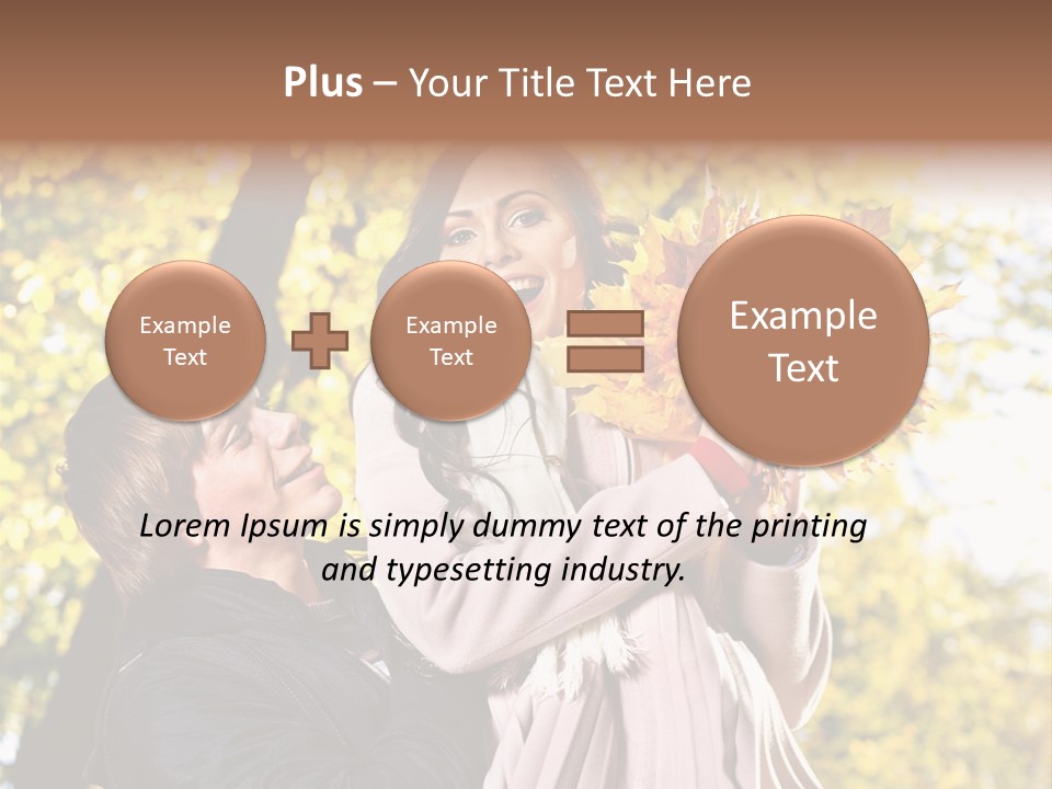 Fall Girlfriend Nature PowerPoint Template